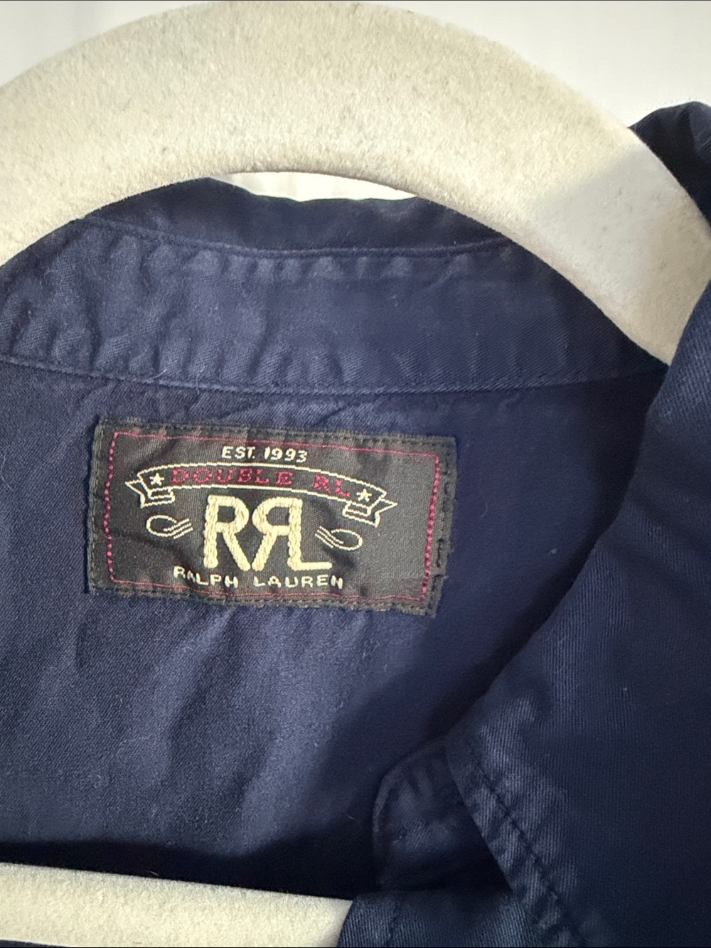 Ralph Lauren Double RL Navy Snap-Front Western Shirt - Picture 2 of 5